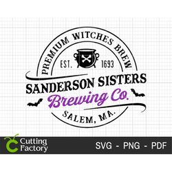 Sanderson Sisters Brewing Co SVG, Halloween Svg, Halloween Witch Svg, Spooky Svg, Halloween Shirt Svg, Trick Or Treat Sv