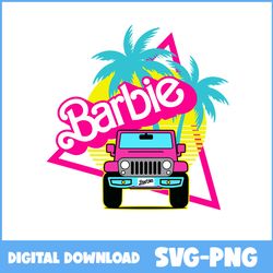 Barbie Logo Svg, Heart Svg, Car Svg, Barbie Svg, Girl Svg, Birthday Svg, Cartoon Svg - Instant Download