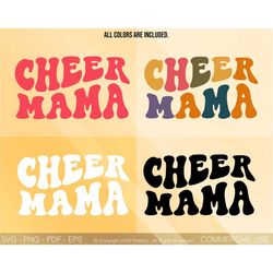 Cheer Mama Svg Png, Cheer Mom Cut File, Cheer Mom Shirt Svg, Cheerleader Svg, Cheer Mama Svg, Wavy Stacked Svg, For Cric