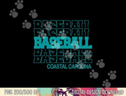 Baseball Coastal Carolina in Modern Stacked Lettering png, sublimation copy