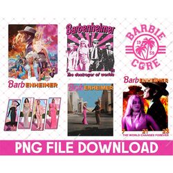 Barbenheimer Png Bundle, Barbie Oppenheimer Png, Oppenheimer Movie Png, Barbie Png, Funny Movie, Barbieheimer Png, Oppen