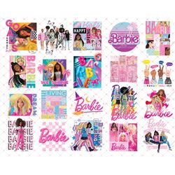 barbie  png bundle, barbie best day ever png, pink doll clipart png, barbie the movie, barbie dolls, sticker barbie clip