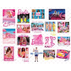 Barbie  PNG Bundle, Barbie best day ever png, pink doll clipart png, barbie the movie, Barbie dolls, Sticker Barbie Clip