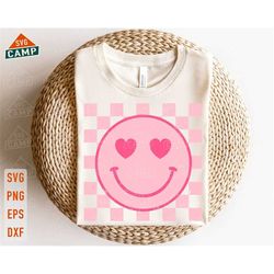 Love Happy Face Svg, Retro Valentine Png, Valentine Day Svg, Love Vibes Svg, Hugs and Kisses Svg, Love Heart Svg, Be Min