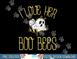 I Love Her Boo Bees Couples Halloween Adult Costume His Men png, sublimation copy