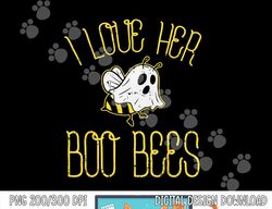 I Love Her Boo Bees Couples Halloween Adult Costume His Men png, sublimation copy