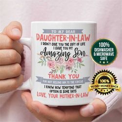 Funny Daughter in Law Mug - Daughter in Law Gift - favorite daughter-in-law - Daughter-in-law Christmas gift - daughter