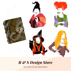 witch, sisters, book, child, i smell children, sanderson, hocus pocus, svg, png.