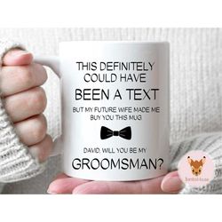 will you be my groomsmen - groomsmen, usher, best man proposal gift, gift for best man, custom gift for best man, custom