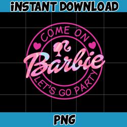Barbie Icons Png, Babe Logo Png, Pink Doll Png, Babe Girl Png, Come on, Lets Go Party, Girly Beach, Lets Go Party (22)