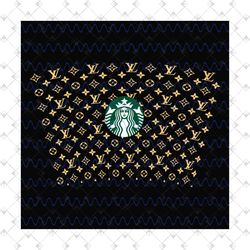LV Inspired Full Wrap For Starbucks Cold Cup Svg, Trending Svg, LV Starbucks Cup, LV Starbucks Svg, Starbucks Wrap Svg,