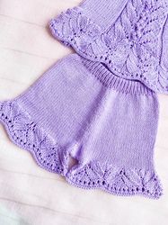 KNITTING PATTERN: SHORTS Lily / for Baby and Child /  7 Sizes