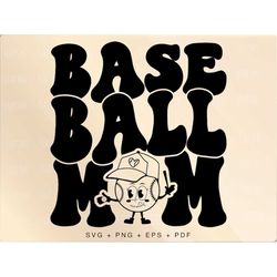 baseball mom png svg, baseball mama svg png, retro baseball funny design, baseball sublimation cut file, baseball vibes