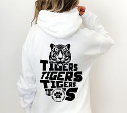 Tigers SVG PNG, Tigers Face svg, Tigers Paw svg, Tigers Mascot svg, Tigers Cheer svg, Tigers Vibes svg, School Spirit sv