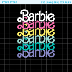 Barbie Rainbow Svg, Barbie Svg, Come On Barbie Let's Go Party
