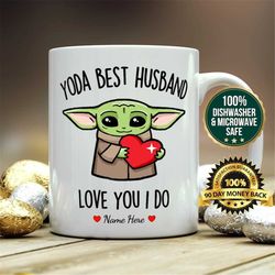gift for husband, yoda best husband, husband christmas gifts,  husband mug, husband coffee mug, husband gift, husband gi