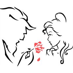 QualityPerfectionUS Digital Download - Beauty And The Beast - PNG, SVG File for Cricut, HTV, Instant Download