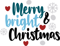 Merry and bright Svg, Merry Christmas Svg, Christmas svg, Christmas design, santa Svg, Noel Svg, Digital Download