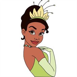 QualityPerfectionUS Digital Download - The Princess and the Frog Tiana - PNG, SVG File for Cricut, HTV, Instant Download