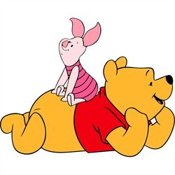 QualityPerfectionUS Digital Download - Winnie the Pooh and Piglet - PNG, SVG File for Cricut, HTV, Instant Download
