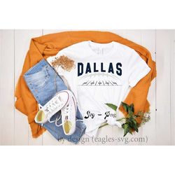 Dallas Football svg, Dallas field lines SVG, Game Day Svg, png,  svg files for cricut, shirt, clipart, iron on, sublimin