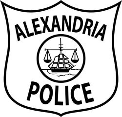 Alexandria Police Patch vector line art file cnc engraving, cricut, vinyl file