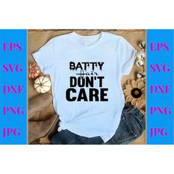 QualityPerfectionUS Digital Download - Batty Hair Don't Care - SVG File for Cricut, HTV, Instant Download