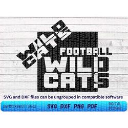 Wildcats svg, wildcats typography svg, Wildcats png, football svg, cheer svg,Team Spirit svg,School shirt design,cricut