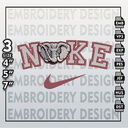 NCAA Embroidery Files, Nike Alabama Crimson Tide Embroidery Designs, Alabama Crimson Tide, Machine Embroidery Files