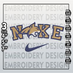 NCAA Embroidery Files, Nike Montana State Bobcats Embroidery Designs, State Bobcats, Machine Embroidery Files