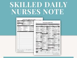 Printable Nurse Report - critical care report - Skilled Nursing Visit Note - Nursing Clinical Progress Note