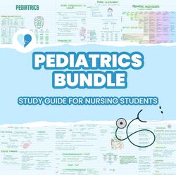 Pediatrics Notes Bundle - Study Guide for Nursing Students - Pediatrics Study Guide Bundle