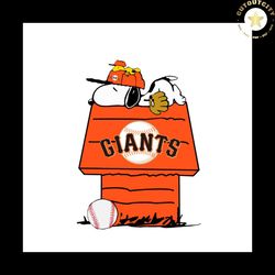 San Francisco Giants Shirt Svg Snoopy Home San Francisco Giants Baseball Vector, Gift For MLB Svg Diy Craft Svg File For