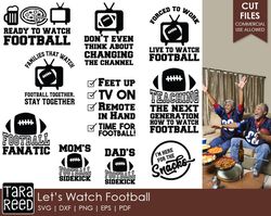 Let's Watch Football - Football SVG and Cut Files for Crafters