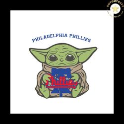 Philadelphia Phillies Baby Yoda Svg, Sport Svg, Sport Logo Team Svg, Sport Gift Svg, Baby Yoda Svg, Philadelphia Phillie