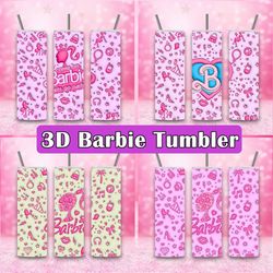 Bundle Come On Barbie Let's Go Party Inflated Tumbler Wrap PNG, Barbi Inflated Tumbler PNG, Barbi Doll Skinny Tumbler PN