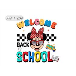 Welcome Back To School Svg, First Day Svg, Mouse and Friends Svg, First Day Of School Vibes Svg, School Svg, Teacher Svg