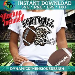 football png, leopard, football sublimation designs downloads, digital download, leopard football png, sublimation graph