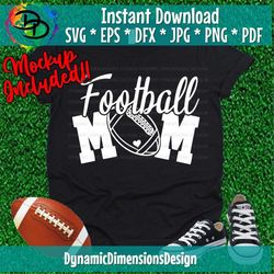 Football Mom SVG Don't Make Me Use my Football Mom Voice Svg Football  Svg Football Svg  Football Silhouette Files Cricu