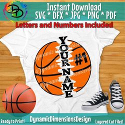 Basketball svg, Custom, Personalized, Svg files for Cricut, Basketball svg, svg for shirt, Basketball Team, Instant Down