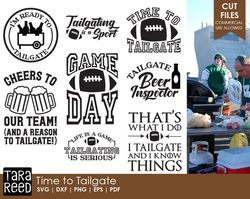 Time to Tailgate - Football SVG and Cut Files for Crafters