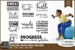 Exercise Motivation - Fitness SVG and Cut Files for Crafters