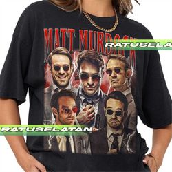 Limited Matt Murdock Daredevil Born Again Vintage T-Shirt, Gift For Women and Man Unisex T-Shirt