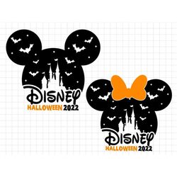 Magic Kingdom Halloween 2022 Svg, Mickey Halloween Svg, Halloween Svg, Mickey Minnie Halloween Svg, Magic Castle Hallowe