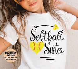 softball svg, softball sister svg, png, jpg, dxf, softball sister cut file, shirt svg, softball shirt svg, silhouette