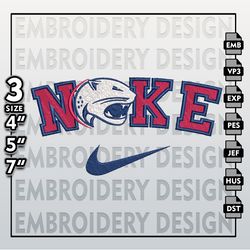 NCAA Embroidery Files, Nike South Alabama Jaguars Embroidery Designs, South Alabama Jaguars, Machine Embroidery Files