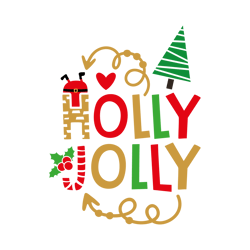 Holly Jolly Svg, Merry Christmas Svg, Christmas svg, Christmas design, santa Svg, Noel Svg, Digital Download