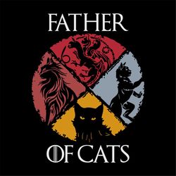 Father of Cats Shirt  Cat Lovers Cat Dad Fabulous Gift TShirt svg