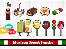 mexican snacks, mexican clipart - svg-png-dxf - cut file for cricutsilhouette