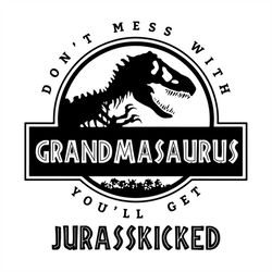 Grandmasaurus Jurassicked Shirt Svg, TRex Shirt, Dinosaurs Cricut, Silhouette, Cut File, Decal, Svg, Png, Dxf, Eps